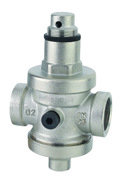 GPRO SS316 PRESSURE REDUCING VALVE, GPRV2-015, BSPT THREAD, MAX. INLET 25 BAR, SET PRESSURE 10 BAR